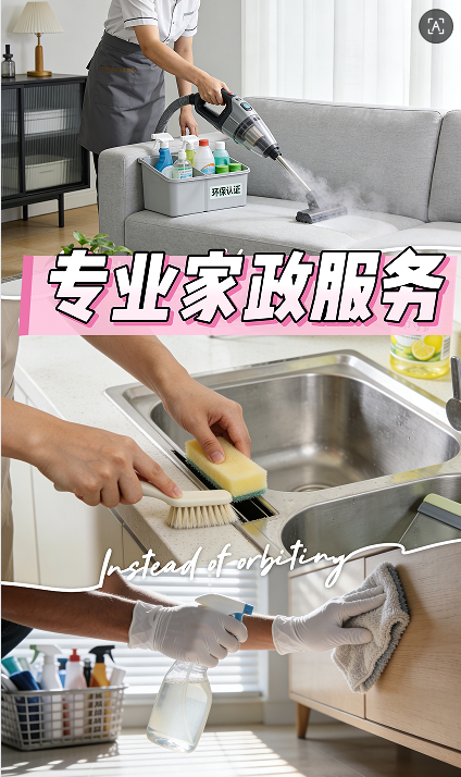 專業(yè)家政服務，煥新品質生活，貼心守護每一份潔凈與舒適  