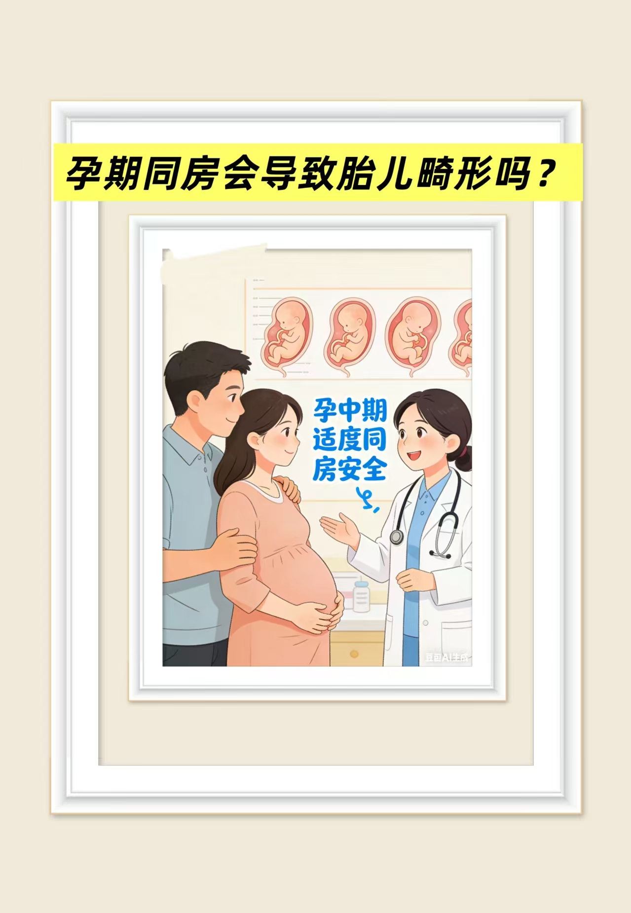 孕期同房會導致胎兒畸形嗎？