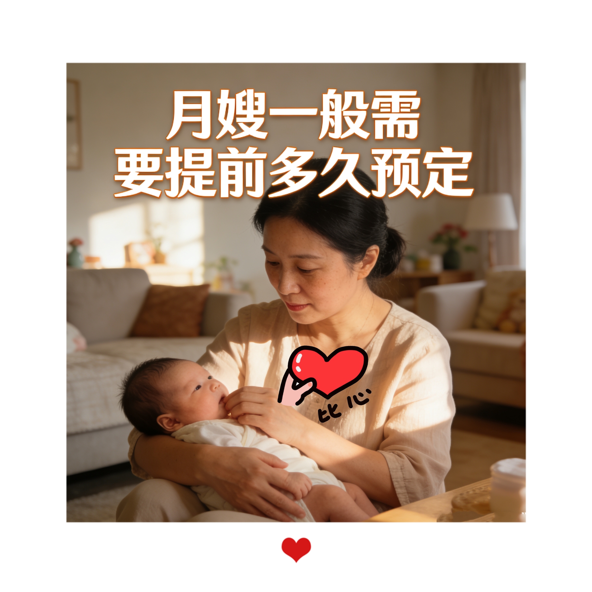 月嫂一般需要提前多久預定？